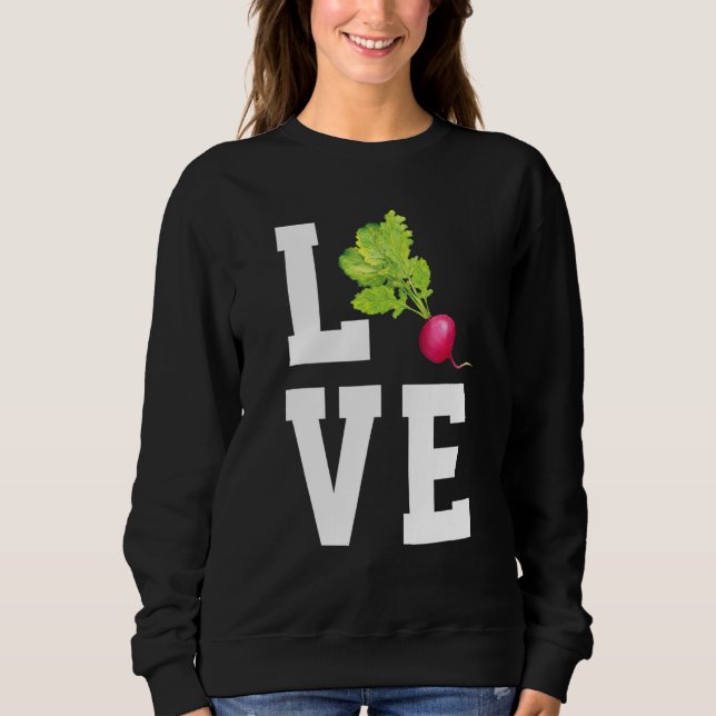 Camiseta Love Radish Cute Vegetable   Vegan Radish (Frente)
