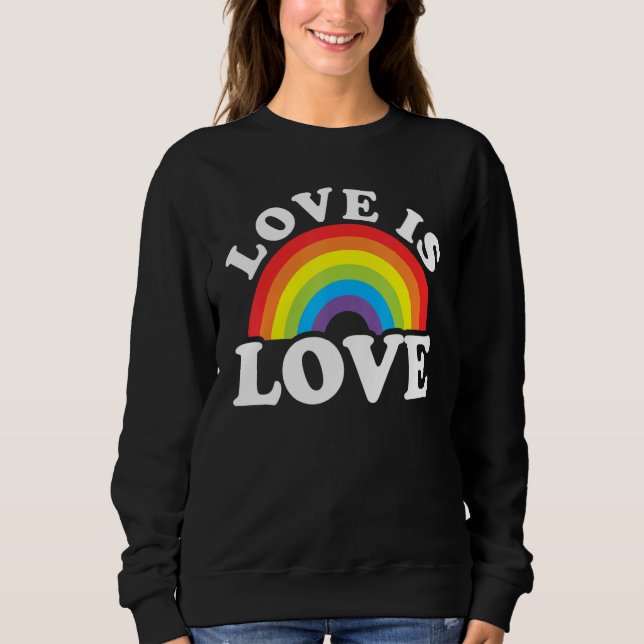 Camiseta Love Rainbow Ally LGBTQ Lesbian Gay Bisexual Pride (Frente)