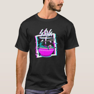 Camiseta Love Ramen Bowl Japonês Noodles Vaporwave Aesthet