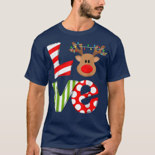 Camiseta Love Reindeer Rudolph Felry Natal Papais noeis N