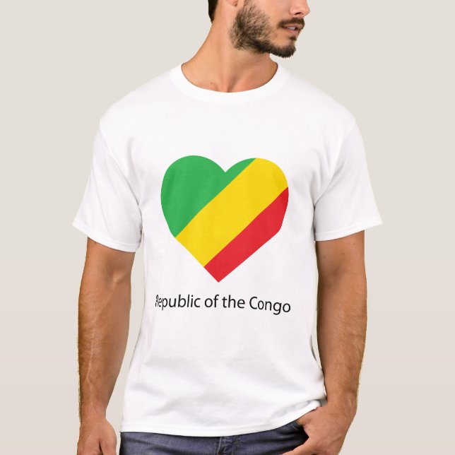 Camiseta Love Republic of Congo (Frente)