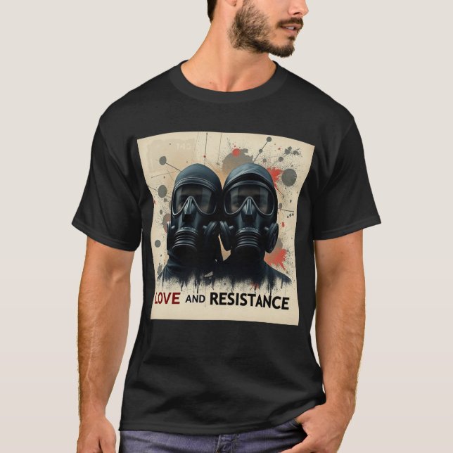 Camiseta LOVE & RESISTANCE Modern Graphic 2 (Frente)