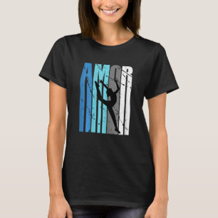 Camiseta Love Rhythmic Gymnastics Motivando Amor Texto Pala