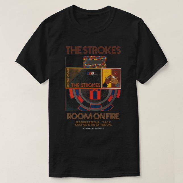 Camiseta Love Rock Banda The Strokes Tour Gift (Frente do Design)