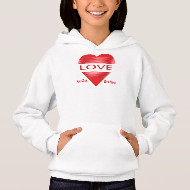 Camiseta Love & Romance Concept Design with Heart Elements (Frente)