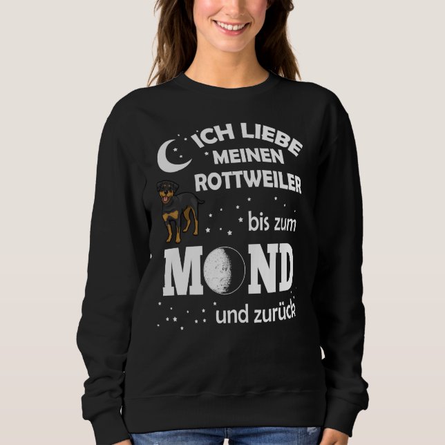 Camiseta Love Rottweiler Moon (Frente)