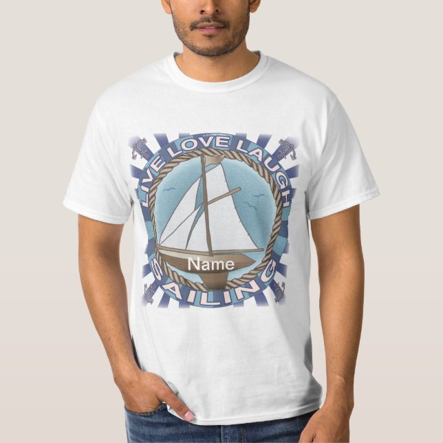 Camiseta Love Sailing Sailboat (Frente)