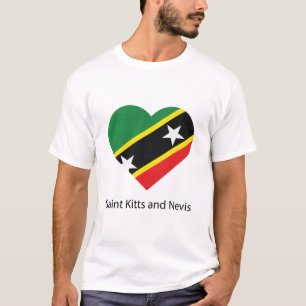 Camiseta Love Santo Kitts and Nevis