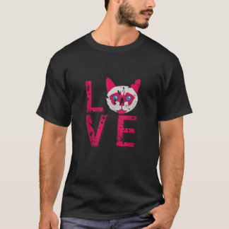 Camiseta Love Siamese Cat Minimalista Feline Style T
