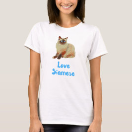 Camiseta Love Siamese Cats