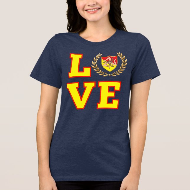 Camiseta LOVE Sicília Trinacria (Frente)