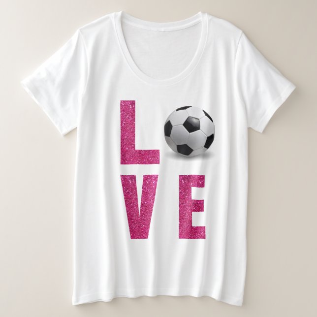 Camiseta Love Soccer (Frente do Design)