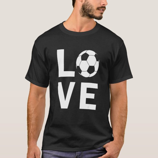 Camiseta Love Soccer For Teen Girls Women Gifts For Players (Frente)