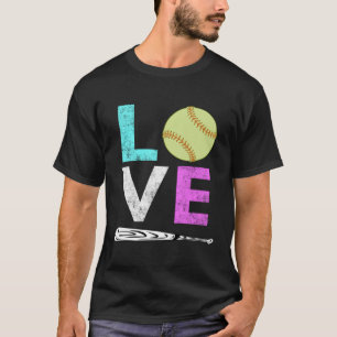 Camiseta Love Softball Best