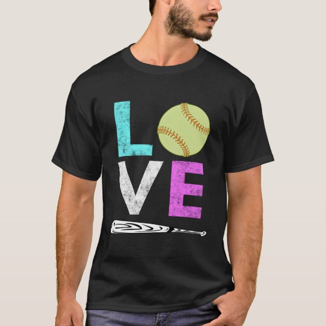 Camiseta Love Softball Best (Frente)
