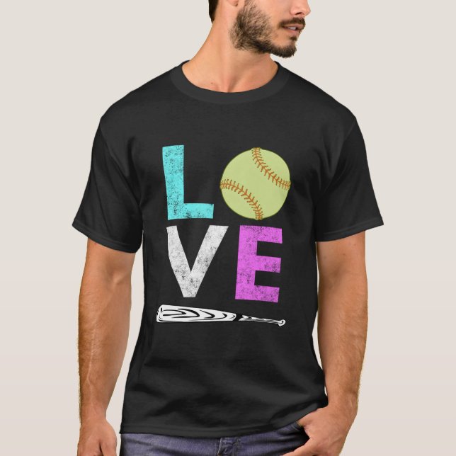 Camiseta Love Softball Best (Frente)
