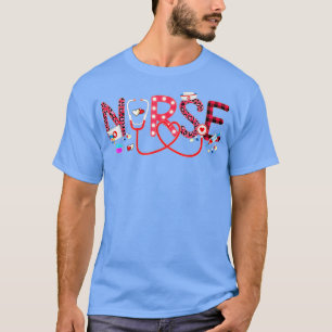 Camiseta LOVE Stethoscope Enfermeira Vida Valentim Dia 2022