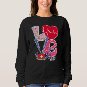 Camiseta Love Stethoscope Enfermeiro Pediátrico Namorados D