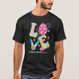 Camiseta Love Stethoscope Home Health Nurse Nurse Bunny Eas