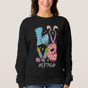 Camiseta Love Stethoscope Lpn Life Bunny Nurn Páscoa Dia C