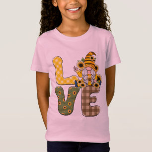 Camiseta Love Sunflower Gnomo