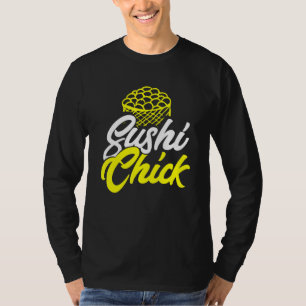 Camiseta Love Sushi Pintinho Sarcastic Come Comida Japonesa
