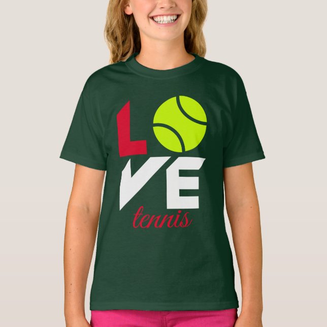 Camiseta Love tênis (Frente)