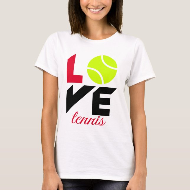 Camiseta Love tênis (Frente)