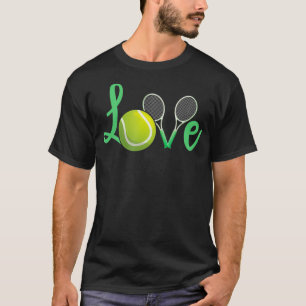 Camiseta Love Tênis Racket Ball Court Match Treinador S