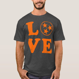 Camiseta Love Tennessee State Flag Home Family