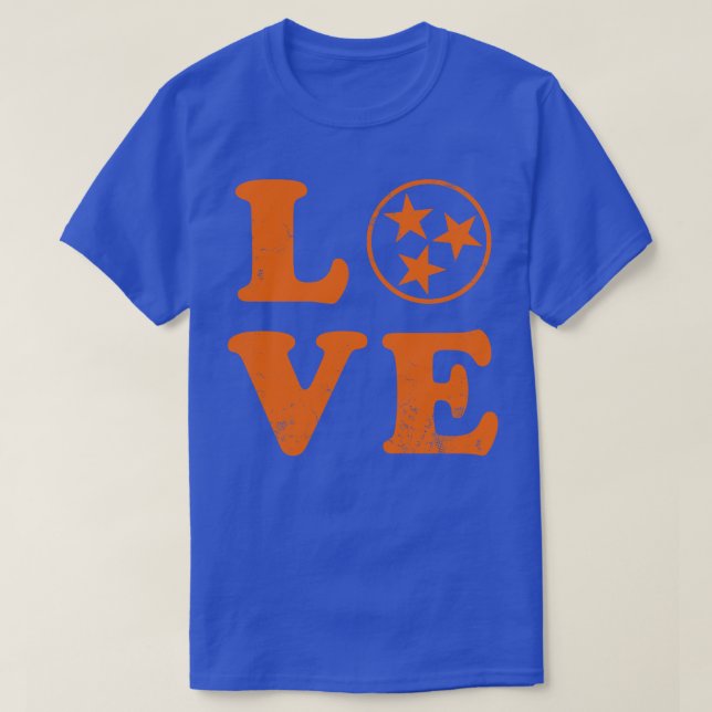 Camiseta Love Tennessee State Flag Home Family (Frente do Design)