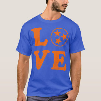 Camiseta Love Tennessee State Flag Home Family