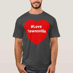 Camiseta Love Townsville Hashtag Heart