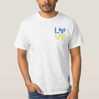 Camiseta Love Ucrânia Shirt Hearts Ucranianos
