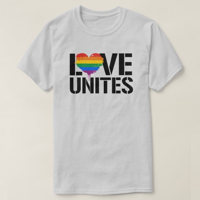 Camiseta Love Unites (Frente do Design)