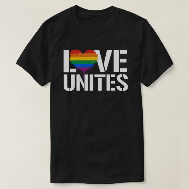 Camiseta Love Unites (Frente do Design)