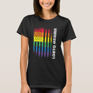 Camiseta Love Usa American Flag Rainbow Gay Lgbtq Lgbt Prid