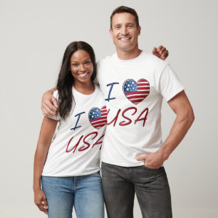 Camiseta Love USA Heart-Shirt