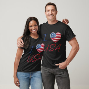 Camiseta Love USA Heart-Shirt