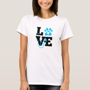 Camiseta Love Veterinary Medicine Vet Tech Weacher