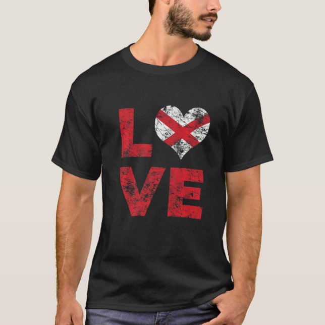 Camiseta Love Vintage Estado Flag (Frente)