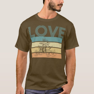 Camiseta Love Vintage Retro Quad Bike Rider 759