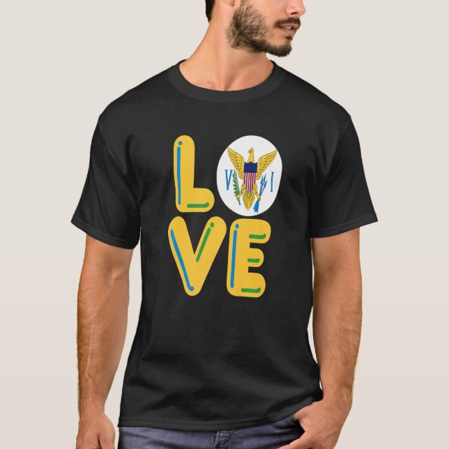 Camiseta LOVE  Virgin Islands (Frente)