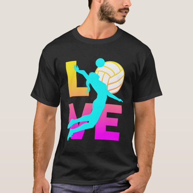 Camiseta Love Voleibol N (Frente)