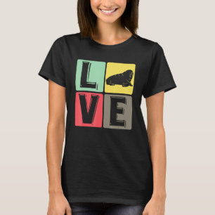 Camiseta Love Walrus Cute Marine Animais
