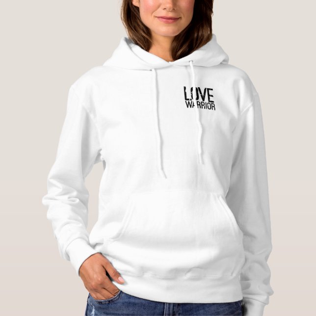 Camiseta Love Warrith Fleece Zip Jaqueta (Frente)