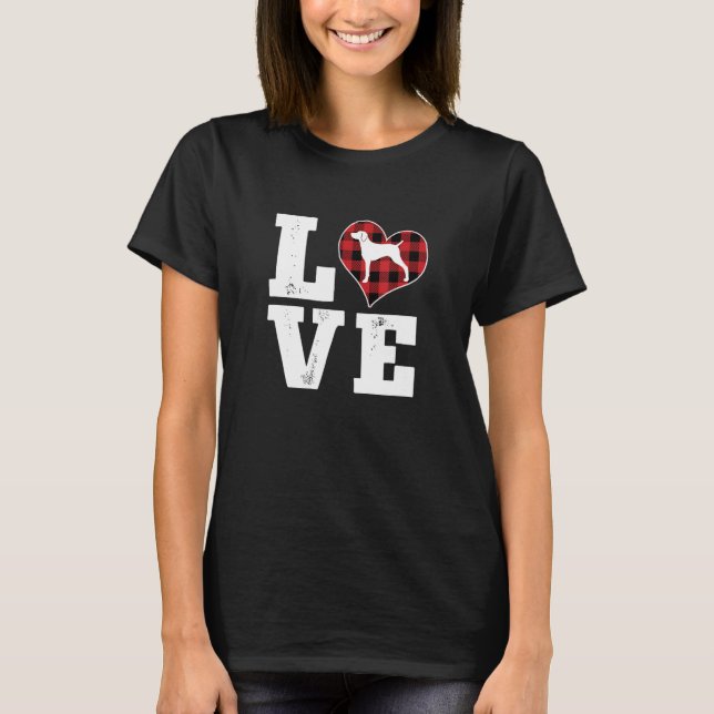 Camiseta Love Weimaraner Dog Lover Gifs Buffalo Xadrez Vale (Frente)