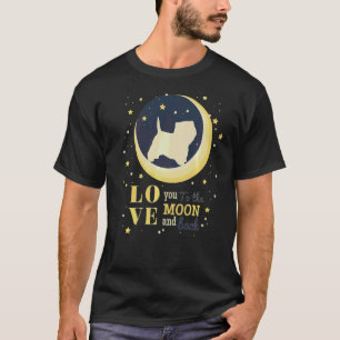 Camiseta Love West Highland White Terrier Dog To Moon