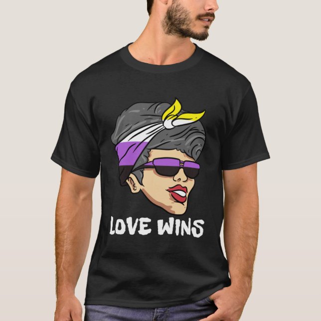 Camiseta Love Wins Non Binary (Frente)