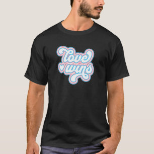 Camiseta Love Wins Trans Prie Transgender Flag LGBTQ+